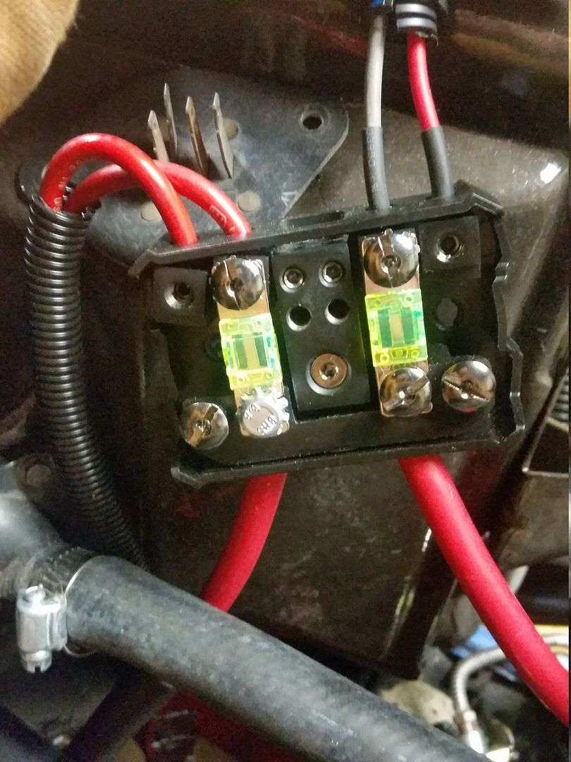 Proper fuse sizes for distribution block